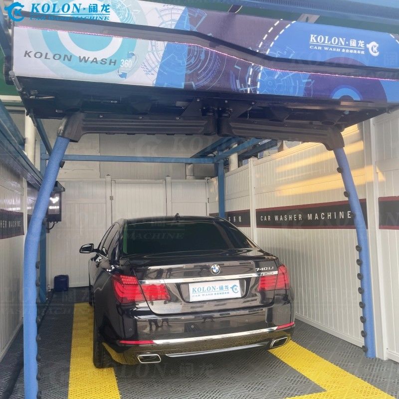 غسالة سيارات آلية بدون فرشاة بدون لمس KL360-2 18.5kw مضخة ماء 12kw مجفف الهواء